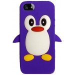 Wholesale iPhone 5 3D Penguin Case (Purple)
